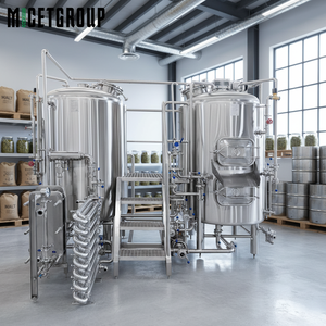 อุปกรณ์ต้มเบียร์สแตนเลส SUS304 คุณภาพสูง ขนาด 500 ลิตร ระบบหมักเร็วสำหรับการผลิตเบียร์อย่างรวดเร็ว - Product Image 1