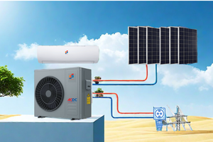 เครื่องปรับอากาศพลังงานแสงอาทิตย์ JFY ขนาด 12000BTU 18000BTU 24000BTU 1.5HP 2HP 3HP ระบบไฮบริด ACDC รุ่น KFR-35GW/AC/DCB1 สำหรับใช้ในครัวเรือน - Product Image 3
