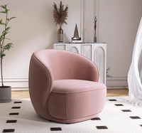 Chaise de canapé simple design moderne fauteuil de salon en tissu de velours de luxe léger doux et durable pour hôtel salon chambre à coucher