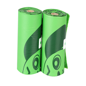 Bolsas biodegradables de maíz para excrementos de perro, 0,01mm a 0,03mm, con dispensador, bolsa de basura de plástico para perros - Product Image 2