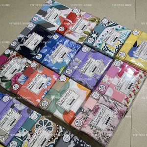 미국 스타일 킹사이즈 플로럴 프린트 고급 부드러운 마이크로파이버 프린트 6피스 침대 시트 세트 - Product Image 4