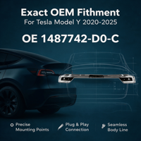 Barre de feux arrière LED REDFIRE pour Tesla Model Y 2020-2024, ensemble de feux arrière LED pour coffre de voiture, kit d'accessoires de remplacement