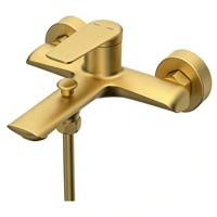 Robinet de baignoire moderne Maestro Spectrum en laiton poli avec valve en céramique Weixin, jets/massage/douche douce pour hôtels de luxe et usage commercial