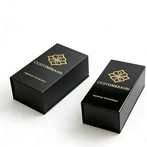 Custom Perfume Packaging <b>Box</b> Featuring <b>Book</b> Style Magnetic Closure with Embossed Logo,Perfect for Luxury Gift Sets - Product Image 6