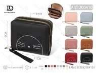 Women's Double Zip <b>Wallet</b> <b>Small</b> Pu Material Cartoon Pattern Daily Use - Product Image 1