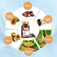Capsules de racine de Maca OEM pour femmes adultes, amélioration des hanches et des fesses, marque privée, supplément naturel pour les courbes et la beauté du corps