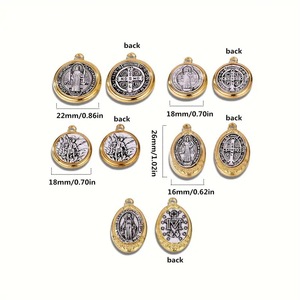 Saint Benedict Saint Michael Mary Charm Colgante <span class=keywords><strong>Medalla</strong></span> Santa Colgantes para hombres y mujeres - Product Image 2