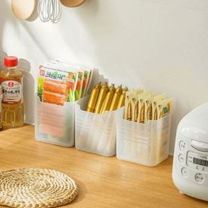 Juego de Recipientes Transparentes Rectangulares para Almacenamiento de Alimentos, Modernos y Ecológicos, de Acrílico, para Refrigerador, Capacidad de 1-3L - Product Image 3