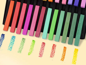 24 crayons de craie <span class=keywords><strong>pastel</strong></span>, pigments de couleur spécifiques aux étudiants en art, argile super légère, pour tableaux noirs, journaux et peintures de cours de vacances - Product Image 4