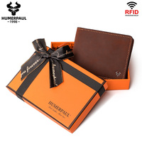 Dompet Merek Kulit Asli Pria, Tas Kartu Kredit, Dompet Tipis Retro Kulit Crazy Horse, Dompet Koin Sederhana Multi Slot