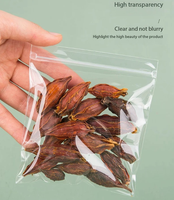Sacs refermables en plastique transparent, pochettes d'emballage transparentes pour fleurs séchées, thé, noix, herbes, épices, échantillons, stockage