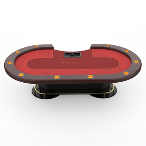 Mesa <span class=keywords><strong>de</strong></span> Póker Texas Hold'em Profesional, Ovalada, Personalizada, Clásica, Premium, Antigua, para Juegos <span class=keywords><strong>de</strong></span> Casino <span class=keywords><strong>de</strong></span> Lujo - Product Image 1