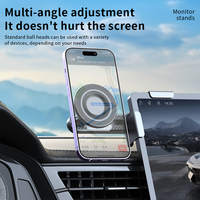 Support de téléphone magnétique multifonctionnel pour voiture, rotation à 360°, support de téléphone portable réglable