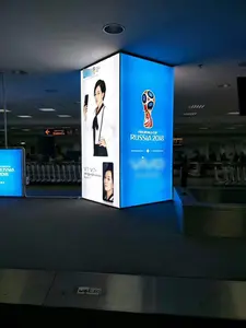 Bioskop Poster Shopping Mall Bus LED Stop Tanpa Bingkai Iklan Kain Kotak Cahaya