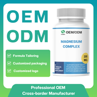 Capsules de citrate de magnésium 1000 mg OEM/ODM - Supplément de magnésium anhydre à absorption élevée, vente en gros d'usine