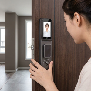 Serratura Intelligente a Basso Prezzo per <span class=keywords><strong>Hotel</strong></span> con Riconoscimento Facciale, Impronta Digitale, Carta, Password, Chiave, in Lega di Alluminio, Archiviazione Cloud, App Tuya, Grado C - Product Image 2