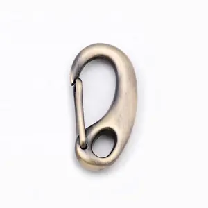 Zinc Alloy Egg Shape Spring Snap Hook Clips Quick Link Carabiner Buckle Eye Shackle Lobster Claw Outdoor