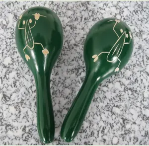 Maracas Kleurrijke Houten Shakers Rammelen Hand Percussie Van Zand Van De Hamer Met Salsa Ritme Voor Feest, Spelletjes.