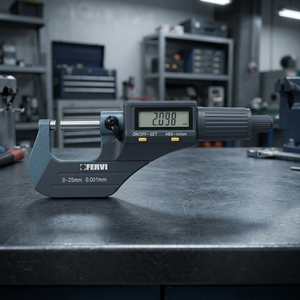 FERVI Electronic Digital Micrometer with 75-100mm Range and 0.004mm Precision for Accurate Measurements - Product Image 3