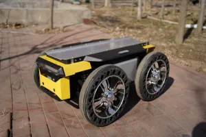 Base Móvil Robótica con Ruedas 4WD, Suspensión de Doble Horquilla, Neumático Sólido a Prueba de Explosiones, Batería de Iones de Litio de 48V, Sistema BMS - Product Image 2