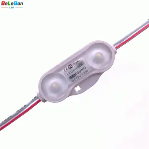 LED Cina Pemasok 2 3 LED Module 3 Chip 1.2W 1.5W Tahan Air 12V DC Persetujuan CE RoHS SMD Korea Module Samsung LED 5730 5630