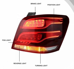 Glk <span class=keywords><strong>Class</strong></span> W204 X204 2007-2012 Đuôi Đèn Nâng Cấp 2013-2015 Tín hiệu Lần Lượt LED Sửa Đổi Cũ Để New Đèn Hậu Đèn Hậu Cho Benz - Product Image 5