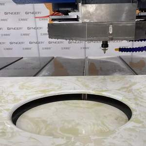 GANGER 5 AXIS CNC Fregadero Máquina de corte Automático Granito Mármol Piedra Encimera Corte Perfilado Tipo de pulido Sierra de puente - Product Image 5