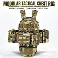 Gilet Tactique Professionnel Molle pour Extérieur, Chaleco Tactico, Protection Corporelle, Pochette, Porte-Plaque de Chasse, Gilet Tactique de Chasse
