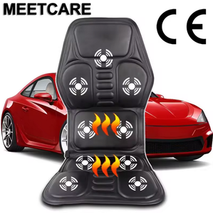 Masajeador vibratorio con calefacción eléctrica S118, almohadilla para silla, masajeador de espalda con calor, masaje de aire de mano - Product Image 3