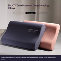 Bantal Busa Memori Deep Sleep Pro 5.0 Zero Pressure Pelindung Leher Isi Poliuretan Slow Rebound Untuk Pelajar & Dewasa (Satu Pasang)