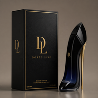 Flacon de parfum vide de luxe 80 ml en verre en forme de chaussure à talon haut triangulaire avec pulvérisateur à pompe et couvercle exquis, logo personnalisé