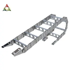 Cable drag chain over-length flexible cable tracks metal cable carrier