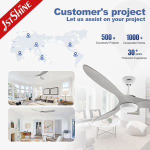 1stshine LED Ventilador de Techo Luz Decorativa Rústico Ventilador Techo Con Luz Smart Wifi Ventilador de Techo con Control Remoto - Product Image 5