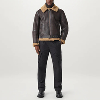 2023 automne hiver fourrure cuir chaud veste manteaux pour hommes Logo personnalisé haute qualité en cuir PU hommes vestes