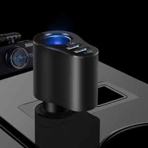 Chargeur de voiture USB portable mains libres avec 3 ports USB, chargeur de voiture USB, allume-cigare - Product Image 2