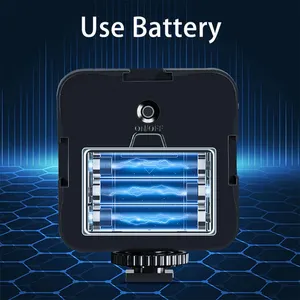 49 PCS Mini Led Video Fotografía Luz con abrazadera Luz de bolsillo de color ajustable para cámara y teléfono inteligente