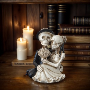 Adornos <span class=keywords><strong>de</strong></span> Pareja <span class=keywords><strong>de</strong></span> Esqueletos <span class=keywords><strong>de</strong></span> Halloween, Accesorios Decorativos para Habitaciones <span class=keywords><strong>de</strong></span> Escape y Casas Encantadas, Artesanías Decorativas - Product Image 4
