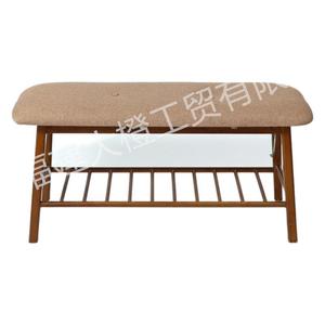 <b>Bamboo</b> Shoe Changing <b>Stool</b> With Storage Rack For Home Living Room Bedroom Use Space Saving Design Customizable Color - Product Image 5