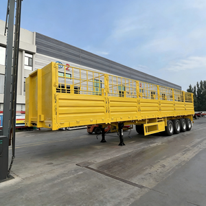 Semi-remorque pour le transport de bétail News Fence SINO 4 essieux 60 tonnes certifiée, prix usine, longue durée de vie - Product Image 1