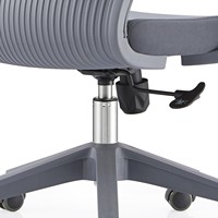Chaise de bureau ergonomique moderne JOHOOFURNITURE en PP, cadre gris, confortable, coussin épais, pour salle de conférence