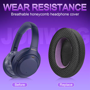 Para <span class=keywords><strong>Sony</strong></span> <span class=keywords><strong>WH</strong></span> <span class=keywords><strong>1000XM4</strong></span>, accesorios para <span class=keywords><strong>auriculares</strong></span> inalámbricos, orejeras de malla transpirable, almohadilla de esponja, espuma viscoelástica de repuesto - Product Image 6