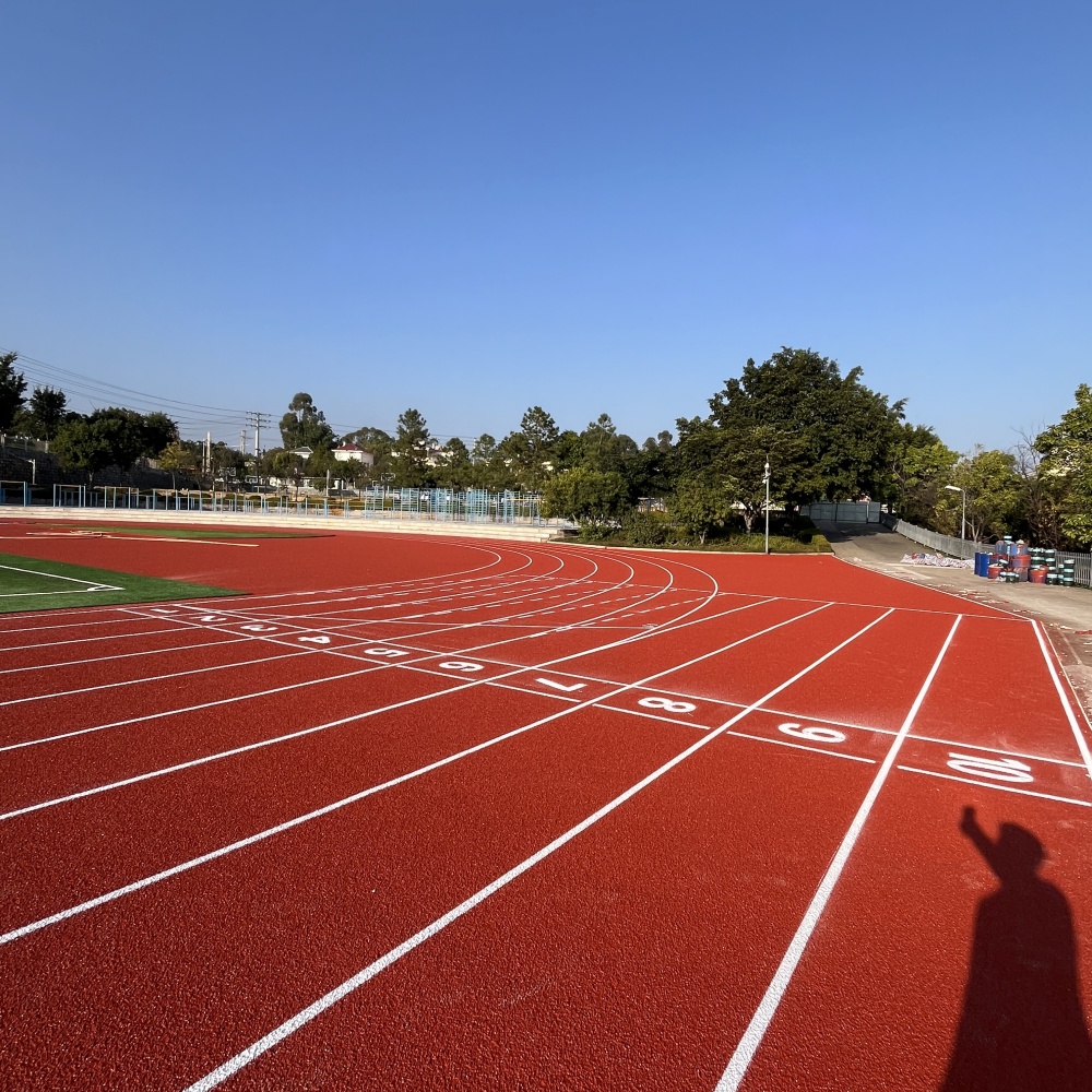 Synthetic Rubber Running Track 13mm Prefabricated IAAF Certified