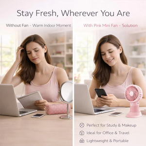 <span class=keywords><strong>พัดลม</strong></span>มินิหลากสีแบบมาการอง แถมฟรีสติกเกอร์ ใช้ได้ทั้งแบบตั้งโต๊ะและแบบมือถือ พร้อมที่วางมือถือ ชาร์จผ่านพอร์ต Type C ปรับความเร็วได้ 3 ระดับ - Product Image 3