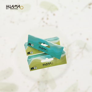 Cartes d'en-tête personnalisées en vrac écologiques Huamao avec découpe, cartes d'en-tête suspendables pour l'emballage de détail et cosmétique - Product Image 1