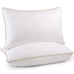 Coussinets d'oreiller d'hôtel personnalisés, doux et ferme, en fibres de polyester, de luxe et économiques pour hôtels - Product Image 6