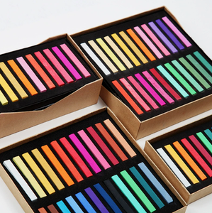 48 crayons de craie <span class=keywords><strong>pastel</strong></span>, pigments de couleur spécifiques aux étudiants en art, argile super légère, pour tableaux noirs, journaux et peintures de cours de vacances - Product Image 2
