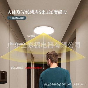 Ceiling <b>Light</b> Led Sensor Control Infrared Human Radar Motion Detection For Stairway <b>Corridor</b> 5M Range 30S Delay - Product Image 3
