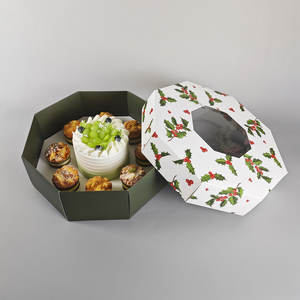 Sunshine Custom <span class=keywords><strong>rosa</strong></span> Wedding bombola design cilindro rotondo quadrato per 6 8 10 12 14 pollici torta alta scatola con finestra - Product Image 1