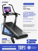 Tapis de course électrique portable pliable EasyRun M3max avec écran LED, en acier, pour marathon, usage domestique, intelligent, avec fonction d'escalade manuelle et amortissement des chocs