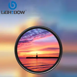 Lightdow GND0.9 49/52/55/58/62/67/72/77mmと互換性のあるカメラレンズ用の段階的灰色中性密度円形フィルター